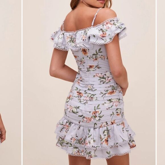 ASTR the label una floral off the shoulder minidress - Picture 2 of 12